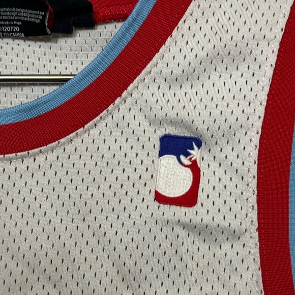 Retro Aged Streetwear Gray Red The Hundreds #80 Basketball Jersey Men’s L - Picture 7 of 9